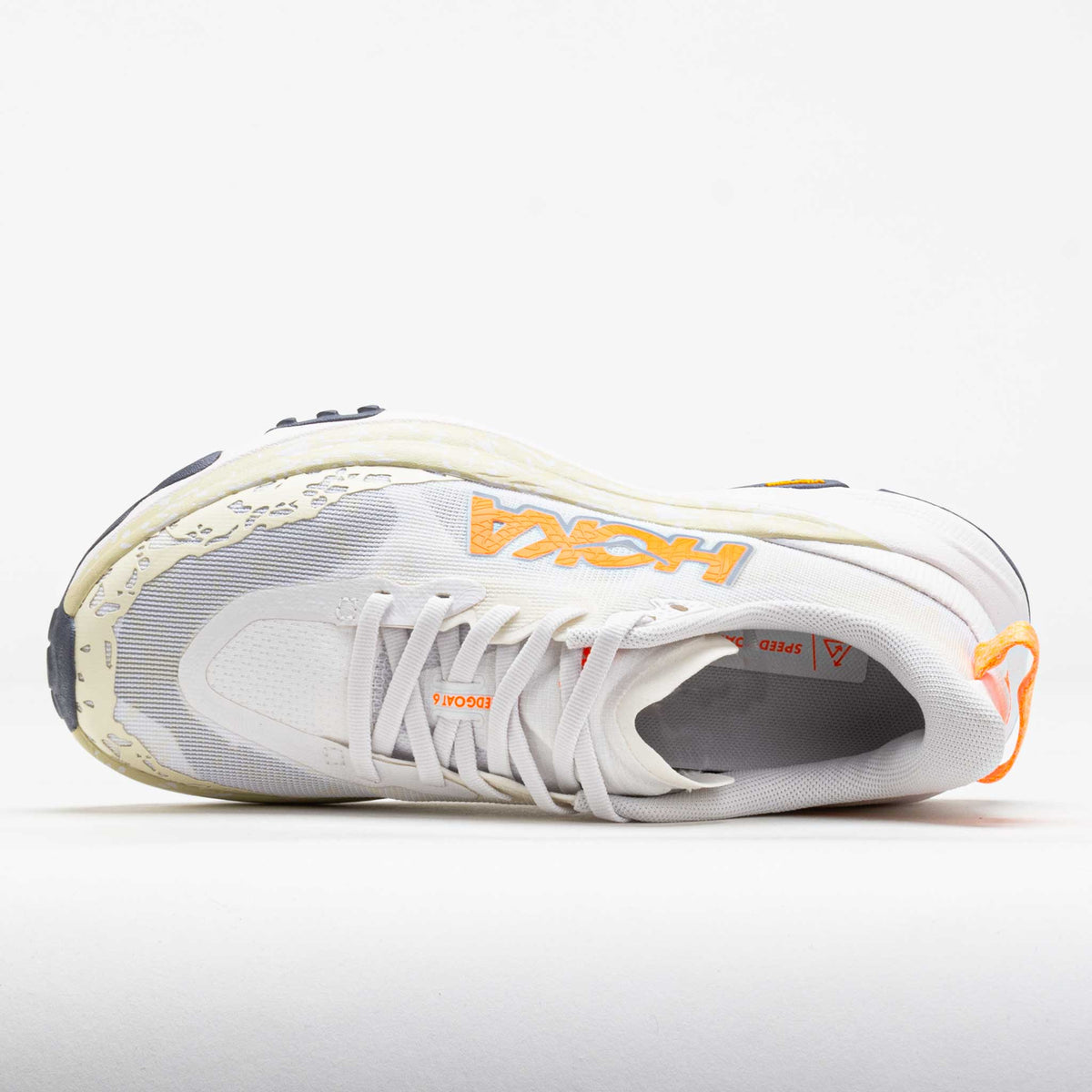 Speedgoat 6 Men's White/Neon Tangerine - image 3