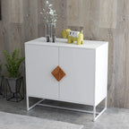 CUSchoice Solid Wood Square Handle 2-Door Sideboard - image 2