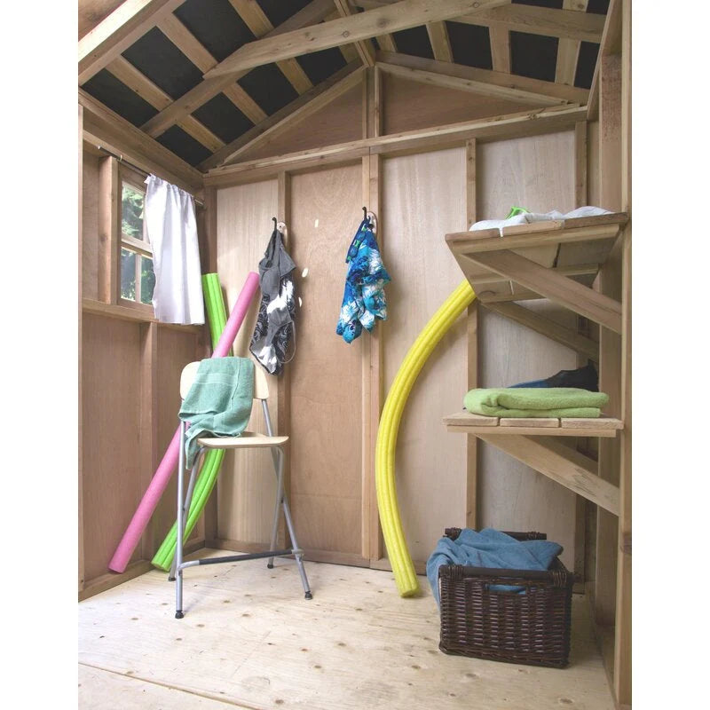 Cabana 9 ft. W x 6 ft. D Wooden Storage Shed - image 3