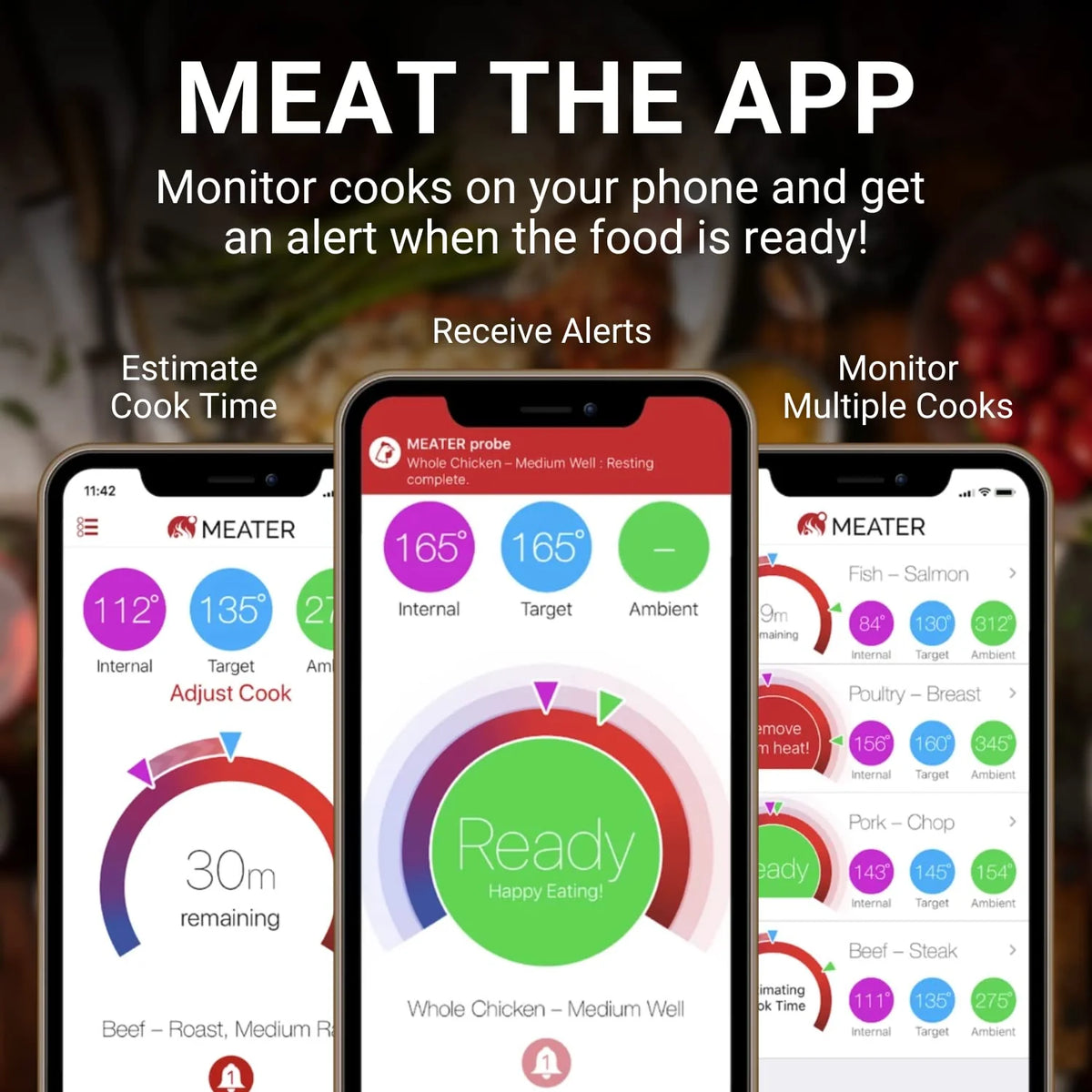 MEATER Plus / Smart Meat Thermometer with Bluetooth / 165ft Wireless Range / for The Oven, Grill, Kitchen, BBQ, Smoker, Rotisserie - image 6