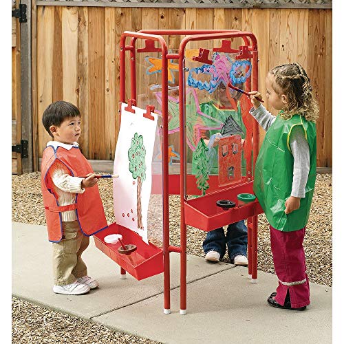 Colorations 3-Way Indoor/Outdoor Acrylic Panel Easel, Outdoor Play, Drawing, Adjustable Easel - image 1