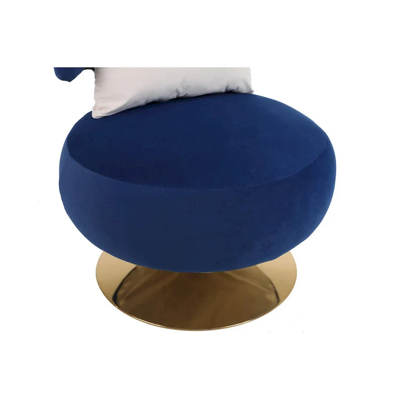 Round Barrel Chair with Fabric and Swivel Design - image 31