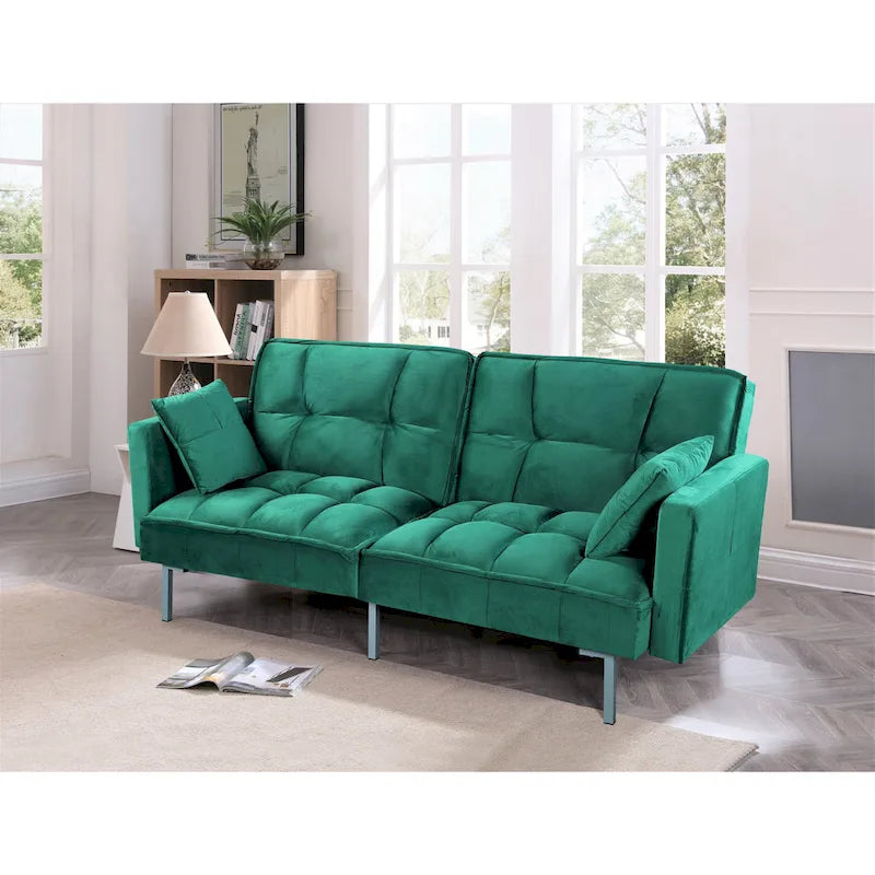 Bernal 75.6-Inch Velvet Sleeper Sofa Bed - image 13