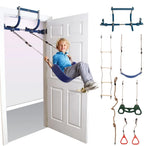 6 Piece Indoor Doorway Gym Set for Kids – Indoor Swing for Kids Includes Kids Swing Chair, Rings, Hanging Trapeze, Ladder, Swinging Rope & Pullup Bar - image 7