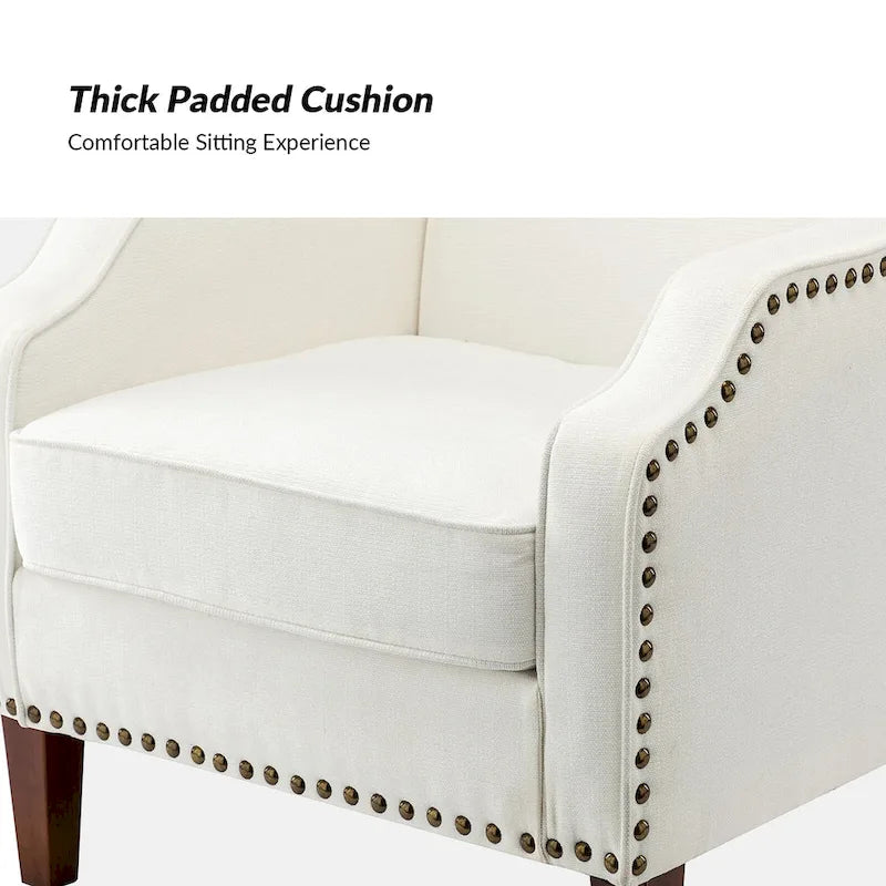 Set of 2 Lucretius Armchairs with Nailhead Trim by HULALA HOME - image 19
