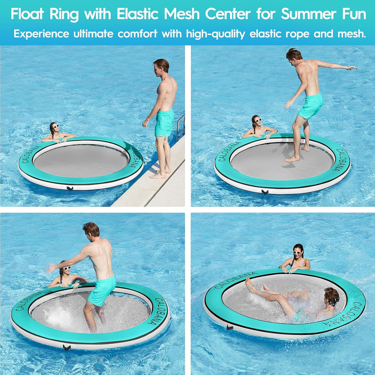 Round Floating Ring Hammock - Heavy Duty Inflatable Raft - image 67