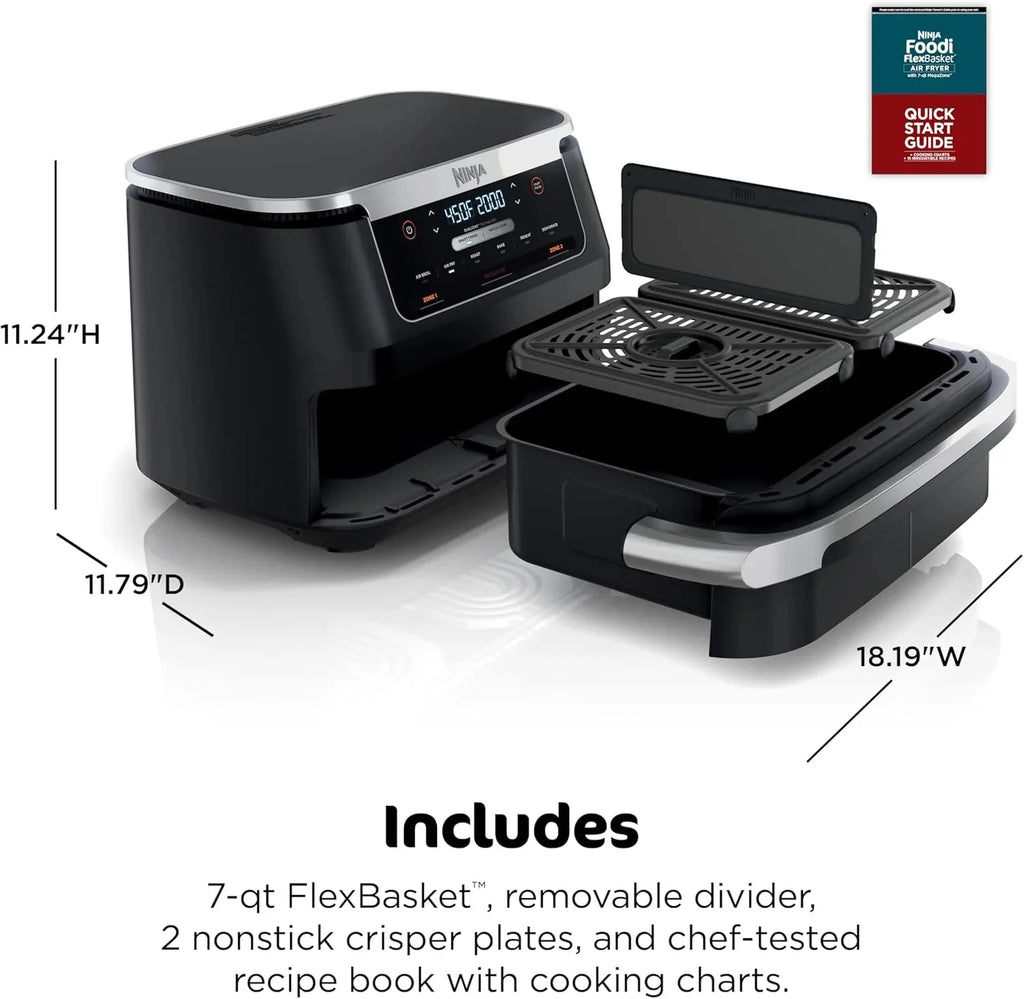 Ninja Foodi 10QT 6-in-1 DualZone Smart XL Air Fryer, 2 Independent 5QT Baskets, Smart Cook Thermometer, Match Cook, Smart Finish, Air Fry, Roast, Bake, Dehydrate, Reheat, Grey, DZ550 - image 32