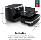 Ninja Foodi 10QT 6-in-1 DualZone Smart XL Air Fryer, 2 Independent 5QT Baskets, Smart Cook Thermometer, Match Cook, Smart Finish, Air Fry, Roast, Bake, Dehydrate, Reheat, Grey, DZ550 - image 32