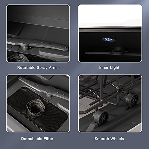 Portable Countertop Dishwasher with 7.5L Water Tank - image 8