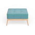 Christopher Knight Home Carson Lund Mid-Century Tufted Fabric Square Ottoman - image 10