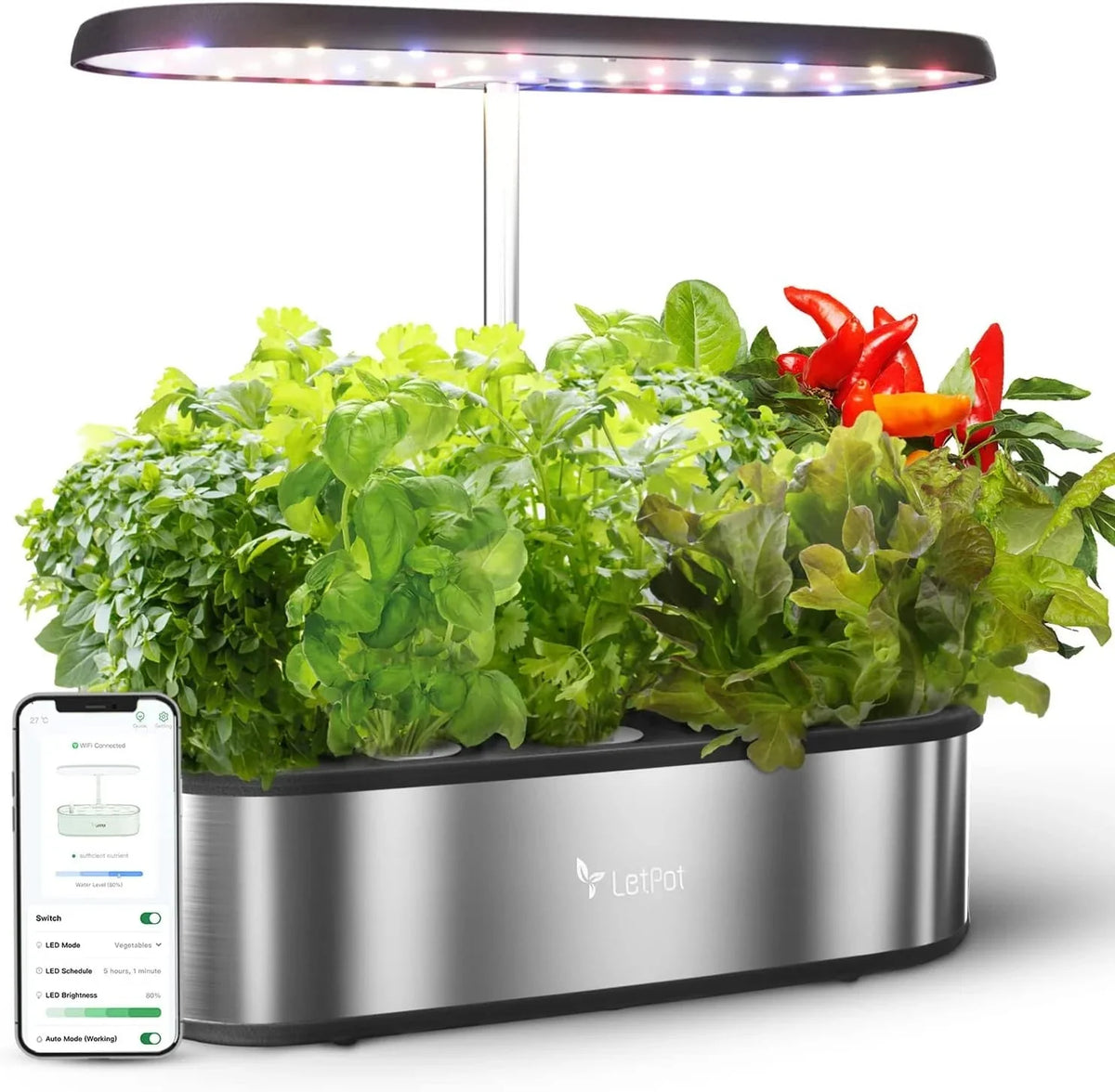 LetPot LPH-SE Hydroponics Growing System, 12 Pods Smart Herb Garden Kit Indoor - image 10