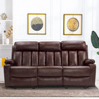 MCombo Faux Leather Electric Reclining Sofa with Heat and Massage - Models 6095/6075/6077 - image 41