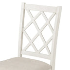 5-Piece Upholstered Chair Round Dining Table Set - image 15