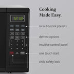 Farberware FMGZ09BKA 0.9 Cu. Ft. Microwave Oven, 900W, Digital Control, LED Display, 6 Cooking Presets, Black - image 68