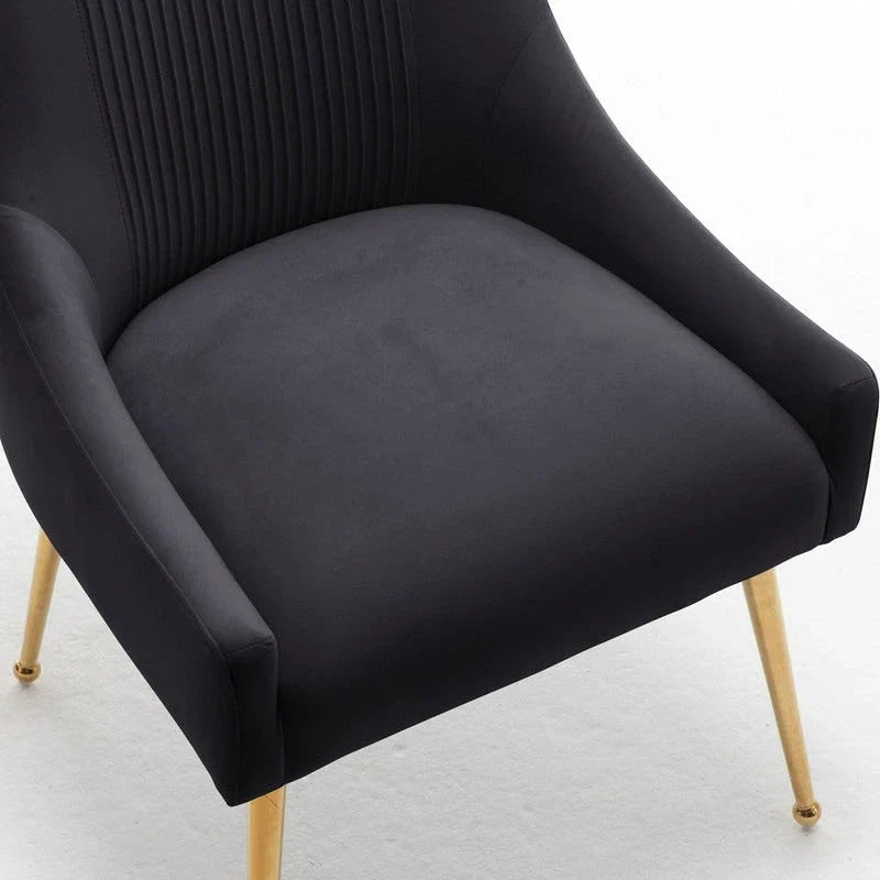 SEYNAR Set of 6 Modern Glam Boucle Velvet Dining or Vanity Chairs with Rear Handle - image 30