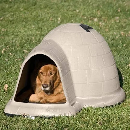 Petmate Indigo Dog House (Igloo Dog House. Made in USA with 90% Recycled Materials. All-Weather Protection Pet - image 10