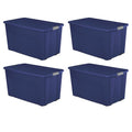 45 Gallon Wheeled Latch Tote- Stadium Blue Case of 4 - image 1