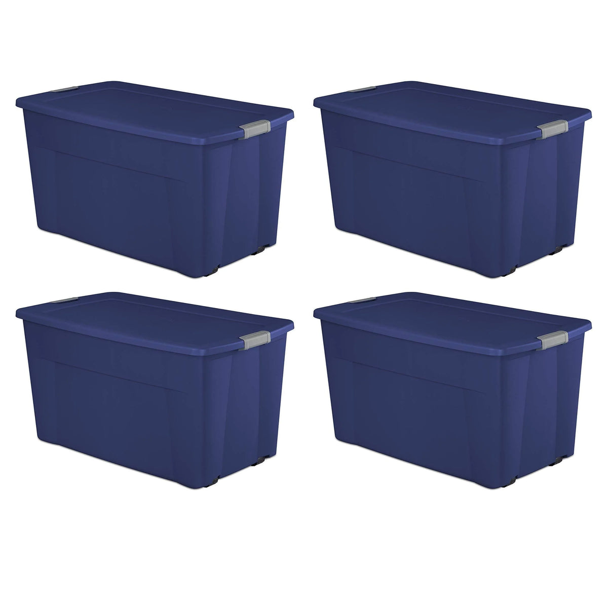 45 Gallon Wheeled Latch Tote- Stadium Blue Case of 4 - image 1