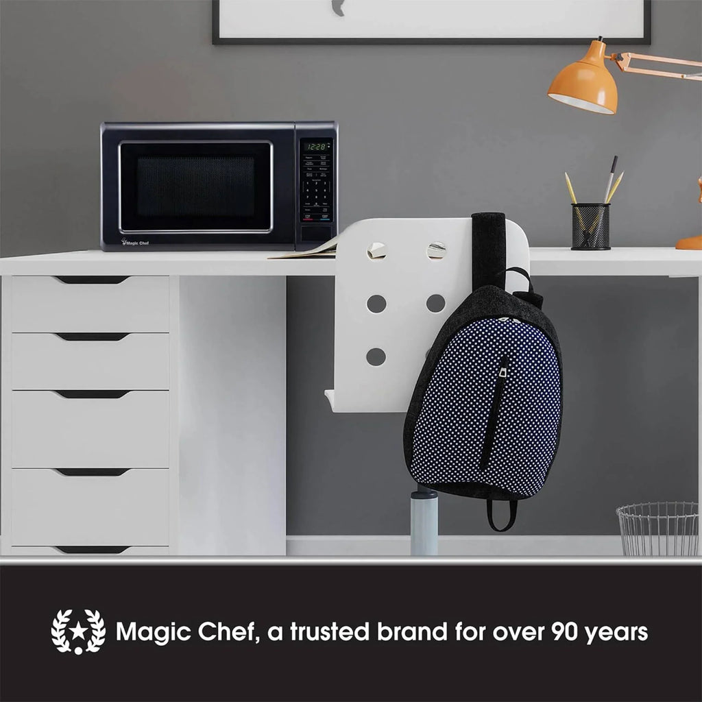 Magic Chef 0.9 cu ft Countertop Microwave Oven in Black - image 4