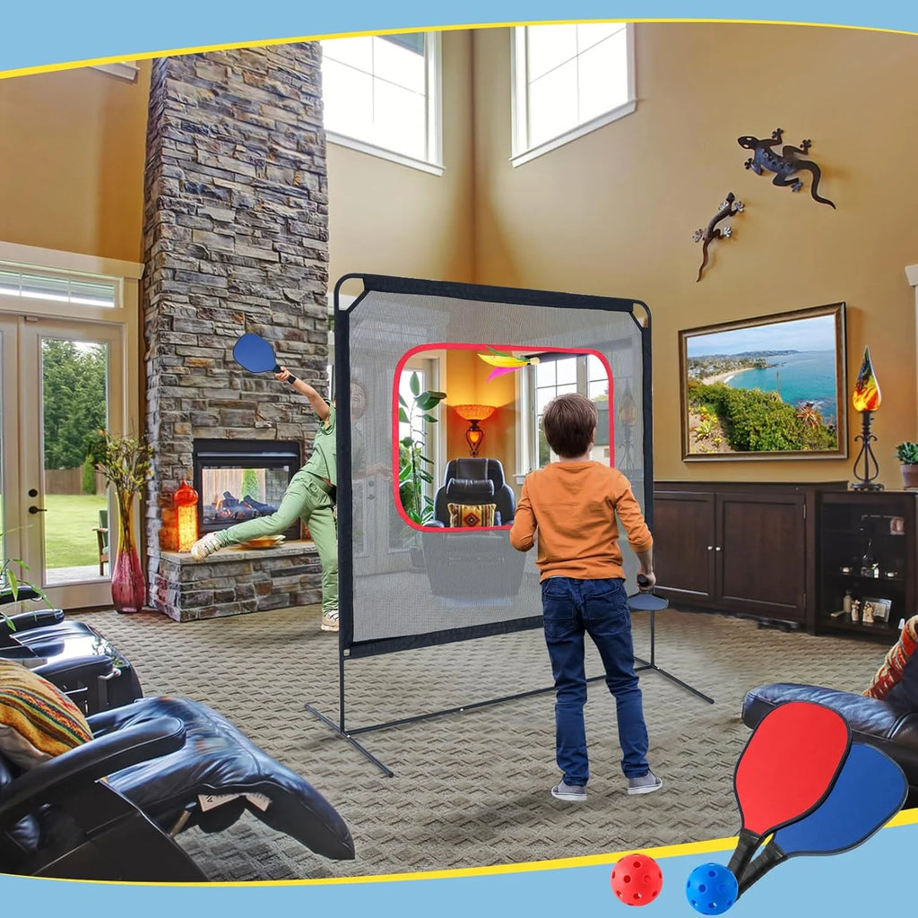 Slsy Portable Pickleball with Net, A Racket Game That Combines Pickleball, Badminton, Jianzi, and Tennis, Backyard Games Sport Outdoor Indoor, Fun Games for Kids & Adults - image 9