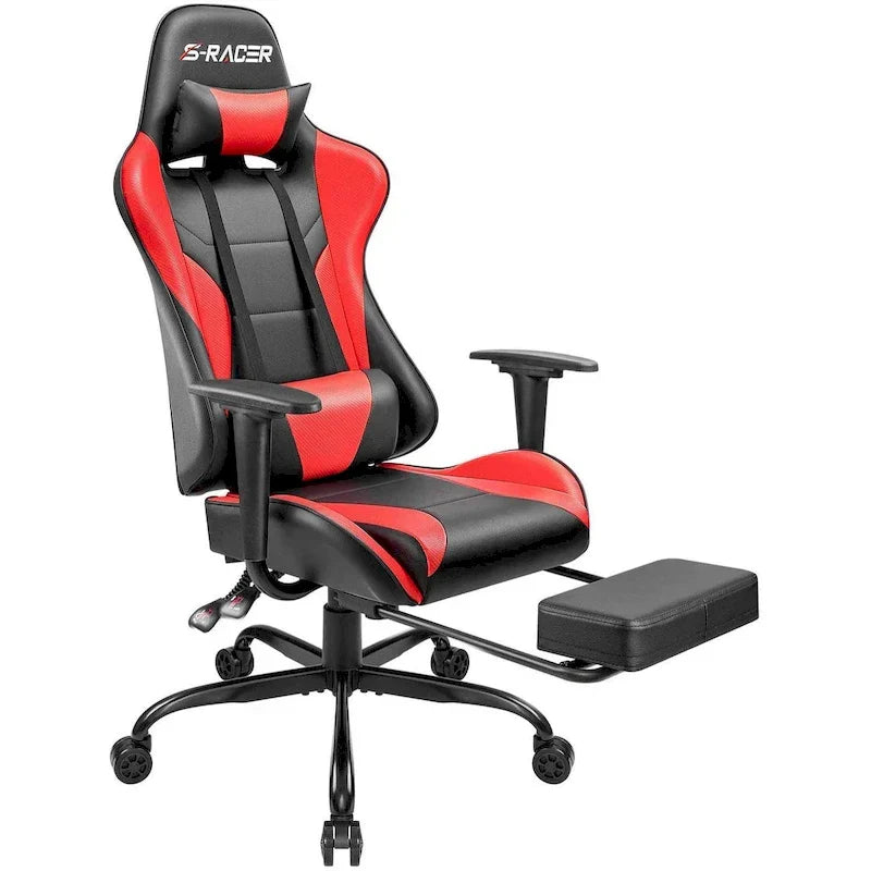 Ergonomic Gaming Chair with Footrest - Ideal for Desk Use - image 6