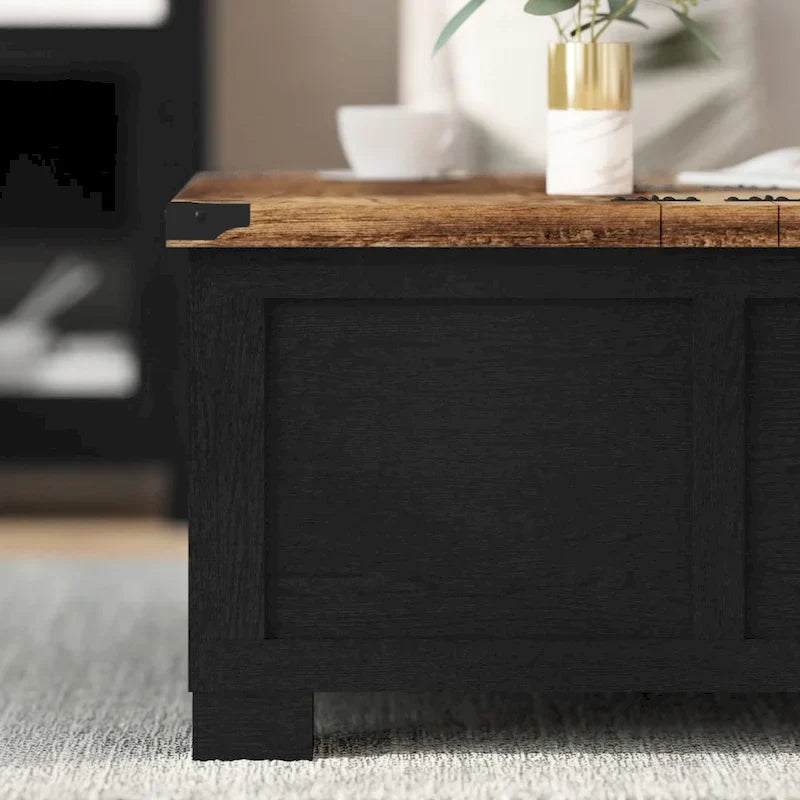 Contemporary Farmhouse Coffee Table Featuring Concealed Storage - image 15