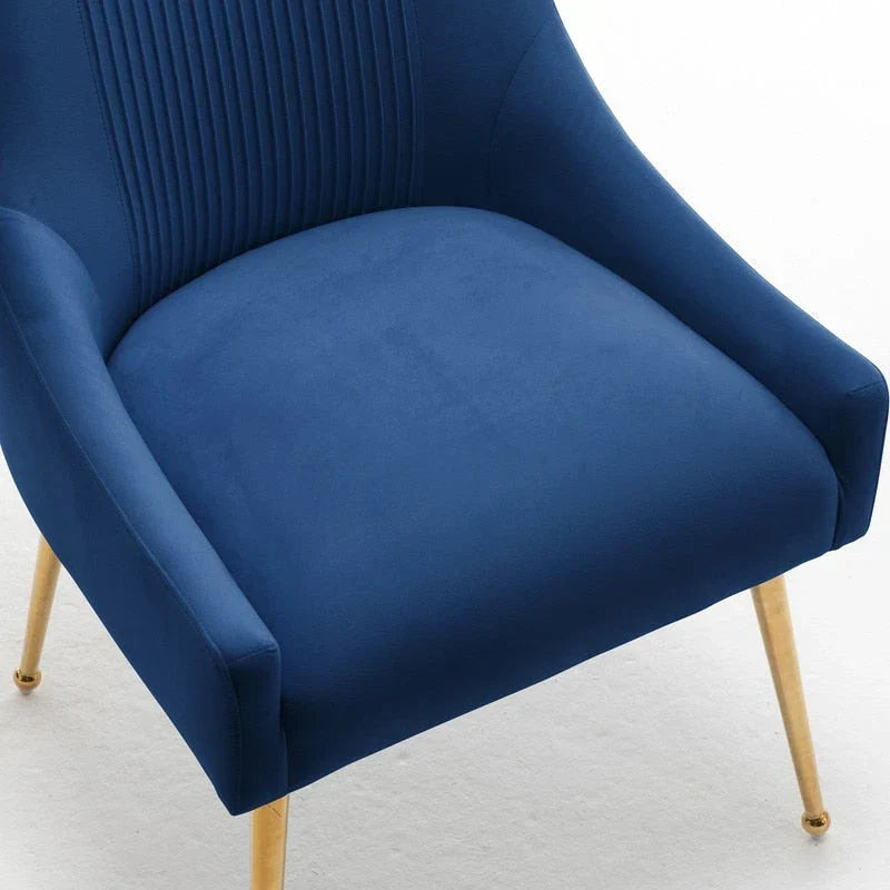 SEYNAR Set of 4 Modern Glam Boucle Velvet Dining or Vanity Chairs with Rear Handle - image 30