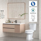Elongated Two-Piece Toilet with Soft-Close Seat and 1.28 GPF Siphonic Flush - image 4