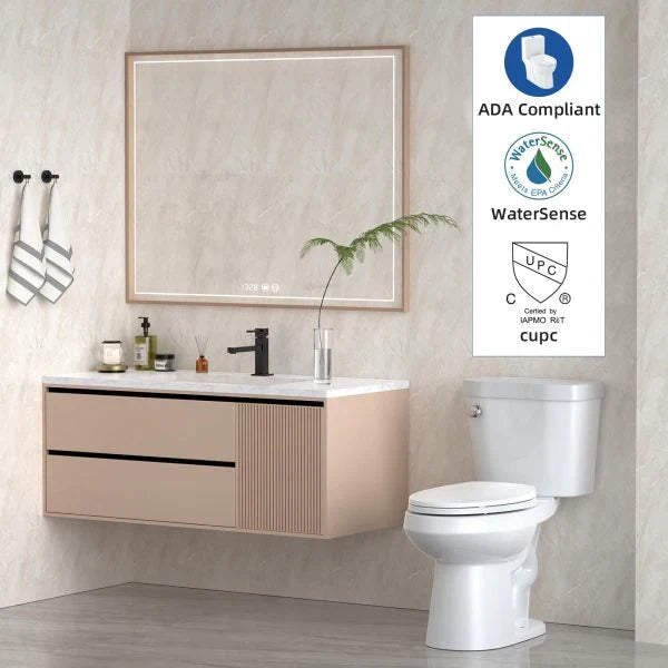 Elongated Two-Piece Toilet with Soft-Close Seat and 1.28 GPF Siphonic Flush - image 4