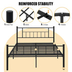 Futzca Bed Frame Featuring Headboard and Footboard - image 3