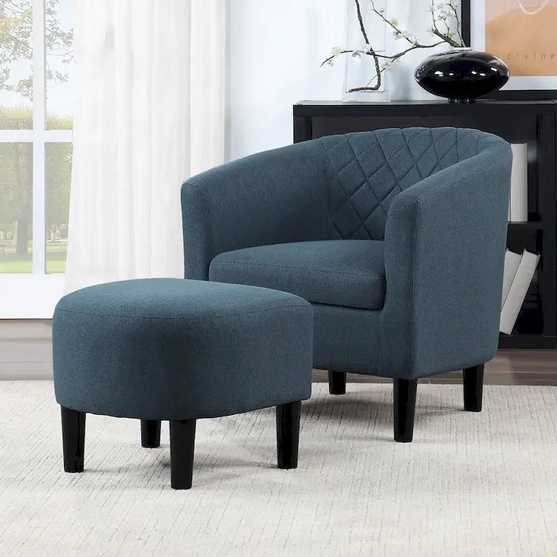 Convenience Concepts Roosevelt Accent Chair with Ottoman - Stylish Seating Solution - image 4