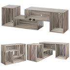 Modern Modular TV Stand with LED Lighting & Open Storage - image 10