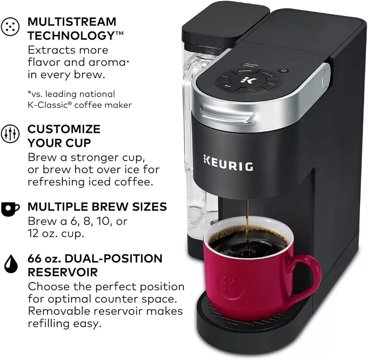Restored Keurig KSK910BK K-Supreme Single Serve K-Cup Pod Coffee Maker, Black (Refurbished) - image 5
