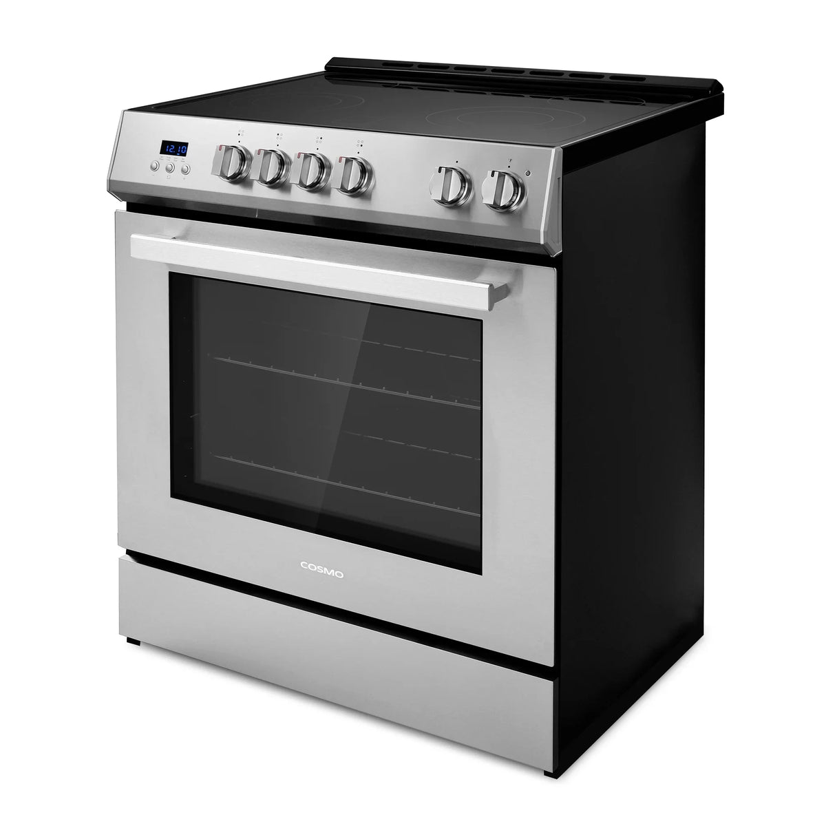 Cosmo 30 in. Stellar Collection 5.0 cu. ft. Electric Range with 4 Burner Glass Cooktop and Convection Oven in Stainless Steel - image 6