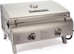 Cuisinart Chef's Style Tabletop Portable Propane Grill, 20,000 BTU Stainless Steel 2-Burner - image 1