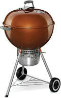 Weber Original Kettle Premium Charcoal Grill, 22-Inch, Black Outdoor BBQ Grill with Built‑In - image 1