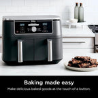Ninja Foodi 10QT 6-in-1 DualZone Smart XL Air Fryer, 2 Independent 5QT Baskets, Smart Cook Thermometer, Match Cook, Smart Finish, Air Fry, Roast, Bake, Dehydrate, Reheat, Grey, DZ550 - image 28