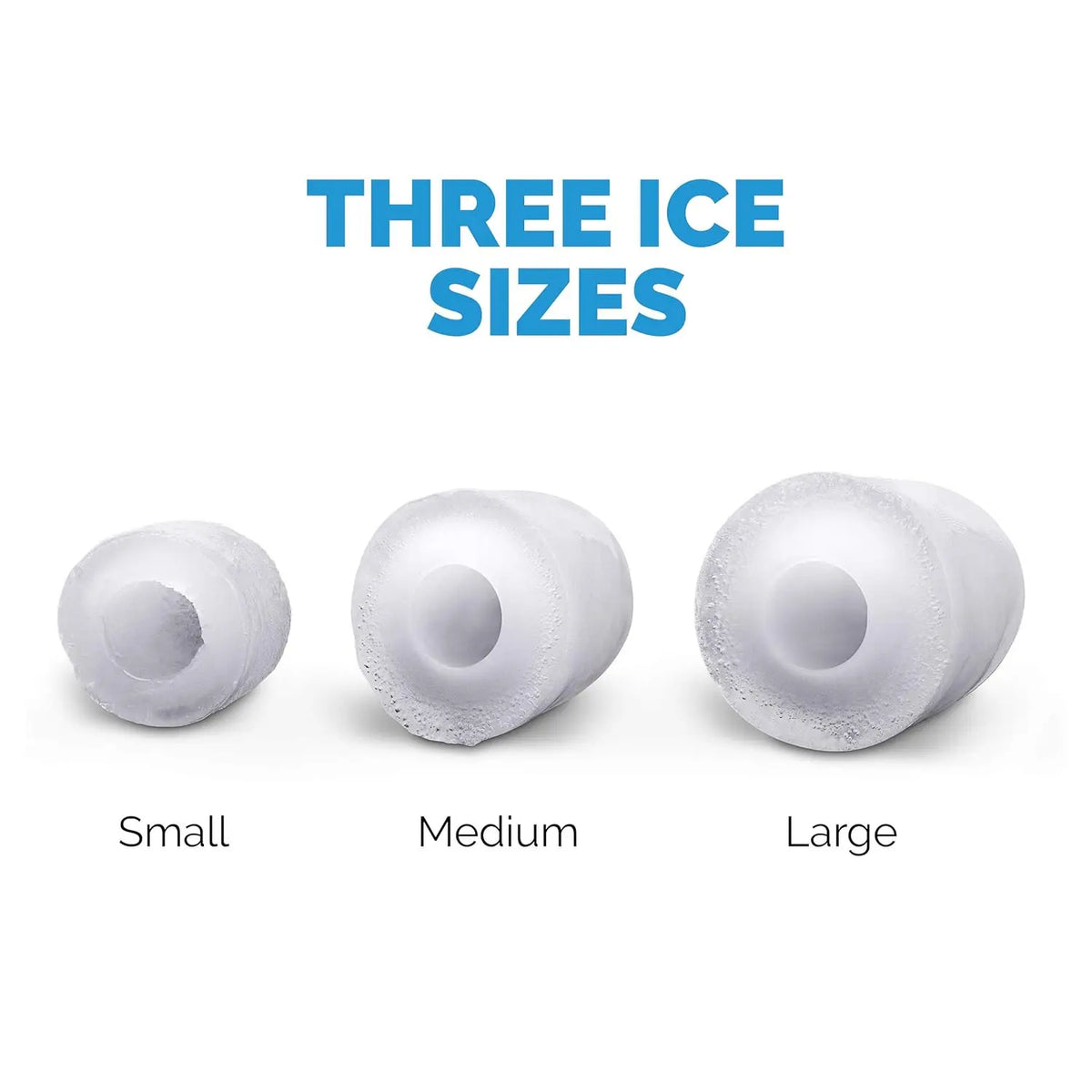 Newair Portable Ice Maker 50 lb. Daily, 12 Cubes in Under 7 Minutes - Compact Countertop Design - 3 Size Bullet Shaped Ice - for Kitchen/Office/RV/Bar - Stainless Steel - image 7