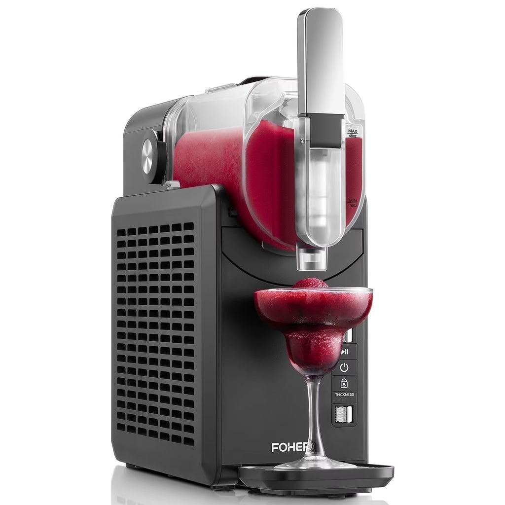 5-in-1 Slushie Machine, No Ice Needed, 15 Min Slushy Machine for Home with Self-Cleaning, Professional Frozen Drink Maker, 5 Preset Programs, Frozen Margaritas, Frapp??s, Milkshakes, and More, FOHERE - image 1