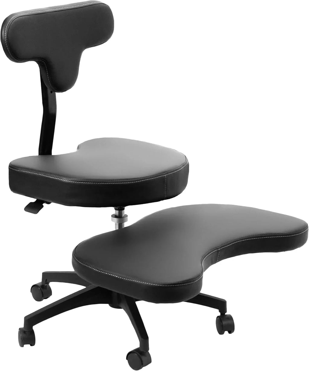 VIVO Cross-Legged Office Chair – Adjustable Height Floor Chair with Back Support for Yoga, Meditation, and ADHD (Black, CHAIR-CL02B-R) - image 10