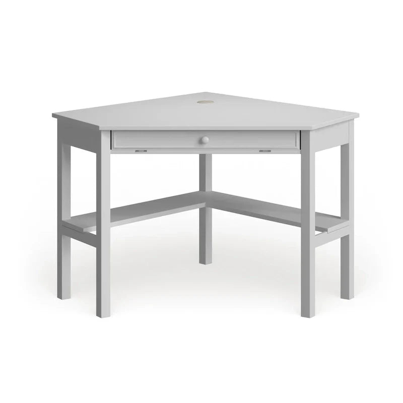 SEI Furniture Crescent Corner Desk in White Birch - image 2