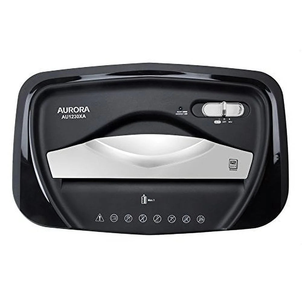 Aurora GB AU1230XA 12 - Sheet Anti - Jam Crosscut Paper and Credit Card Shredder with 5.2 - Gallon Wastebasket - image 5