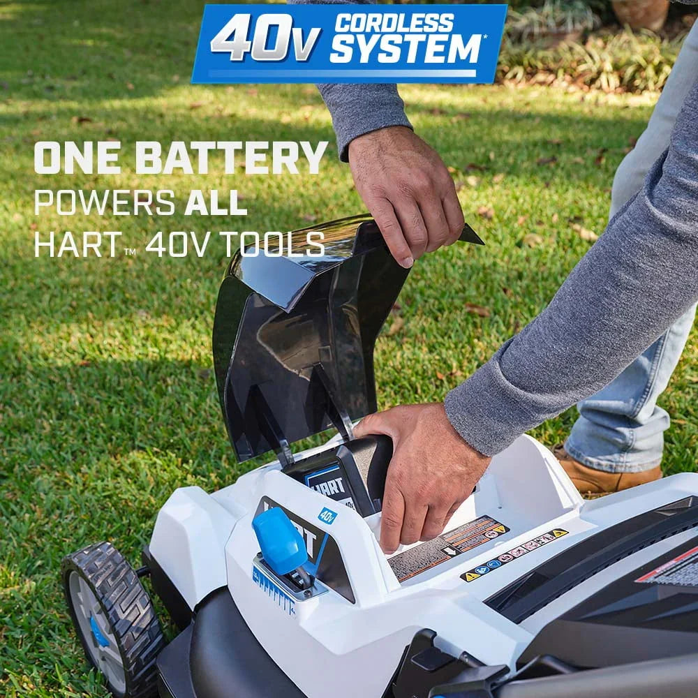 Restored Premium HART 40-Volt Cordless 20-Inch Push Mower (1) 6.0 Ah Lithium Ion Battery (Refurbished) - image 10