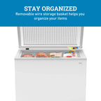 Avanti Garage Ready Chest Freezer, 5.0 Cu. ft. Capacity, in White (?CF5F0W) - image 4