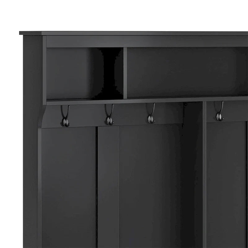 Merax Versatile Hall Tree with Hooks, Shelves, and 24 Shoe Storage Cubbies - image 11