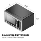 Chefman 0.9 cu ft Countertop Microwave Oven, 900 Watts - Stainless Steel - image 27