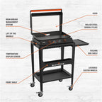 Blackstone E - Series 2 - Burner 22" Electric Tabletop Griddle with Prep Cart - image 5