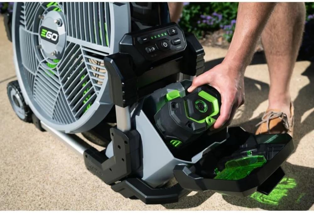 POWER+ Portable Misting Fan - 18" Outdoor Electric, 5 Speeds - image 6