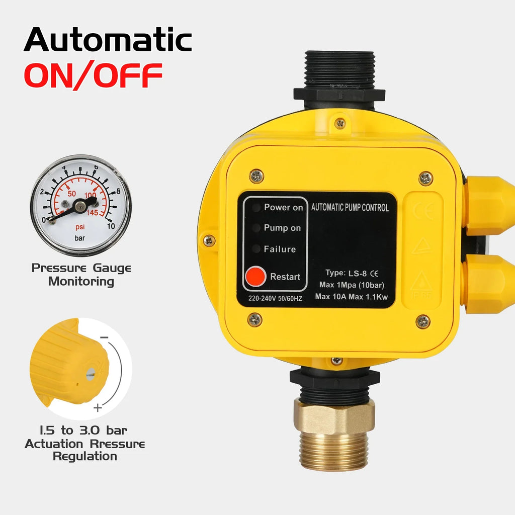 2500W Water Pump With Pressure Controller - image 2