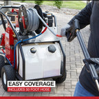 Northstar Pressure Washer Hose Reel with 50ft. Steel - Braided Hose, 3/8in. x 100ft. Capacity, 5000 PSI - image 4